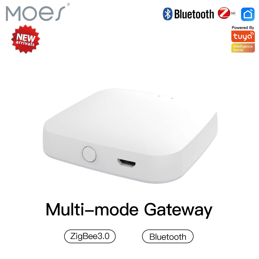 Smart Home Hub Ikea - MOES-Puerta de enlace inteligente multimodo ZigBee,