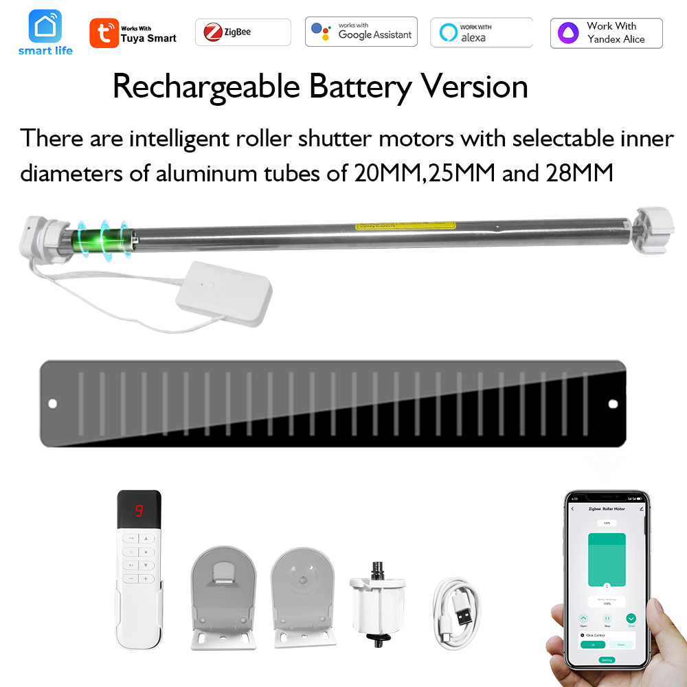 Smart Home Youtube - Motor de persiana enrollable con batería