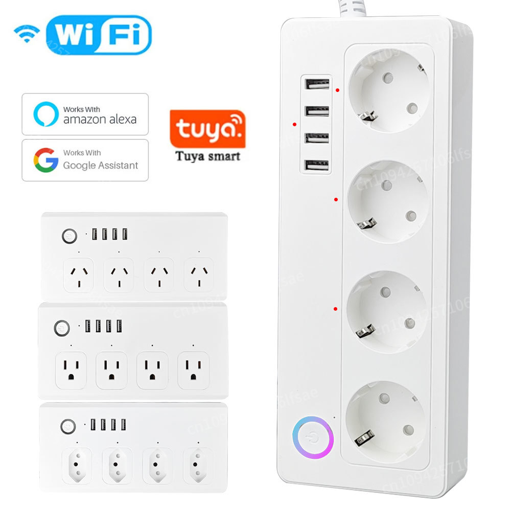 Smart Power Strip - Regleta de corriente 10A/16A, enchufe inteligente