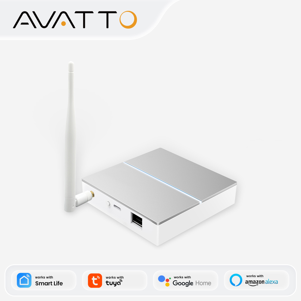 Smart Home Hub Ikea - AVATTO Tuya ZigBee Gateway con antena