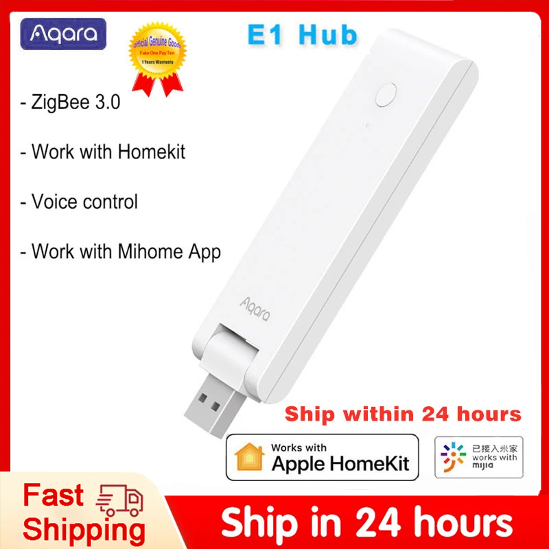 Smart Home Hub Xiaomi - Aqara E1 Smart Gateway Zigbee puerto