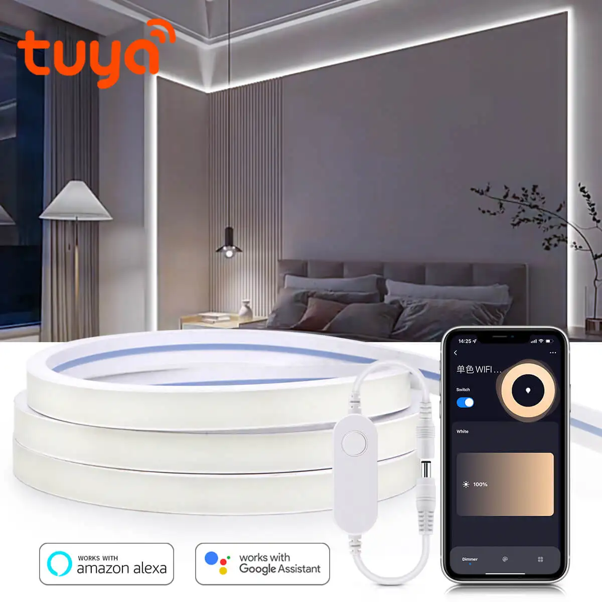 Smart Home Youtube - Tira de Luces LED COB Inteligente
