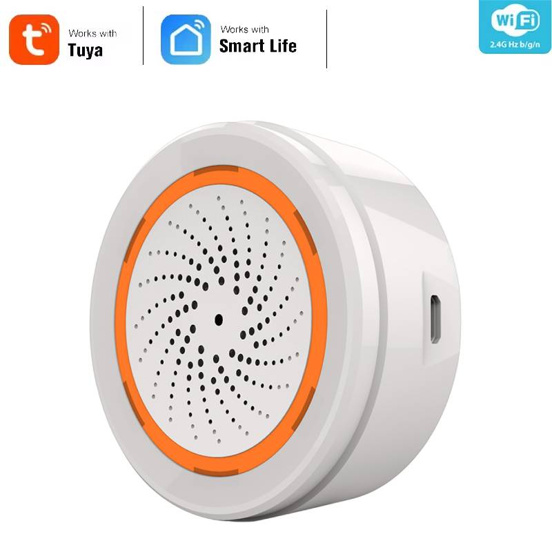 Smart Home Ecosystems - Alarma de sirena inteligente Tuya Zigbee,