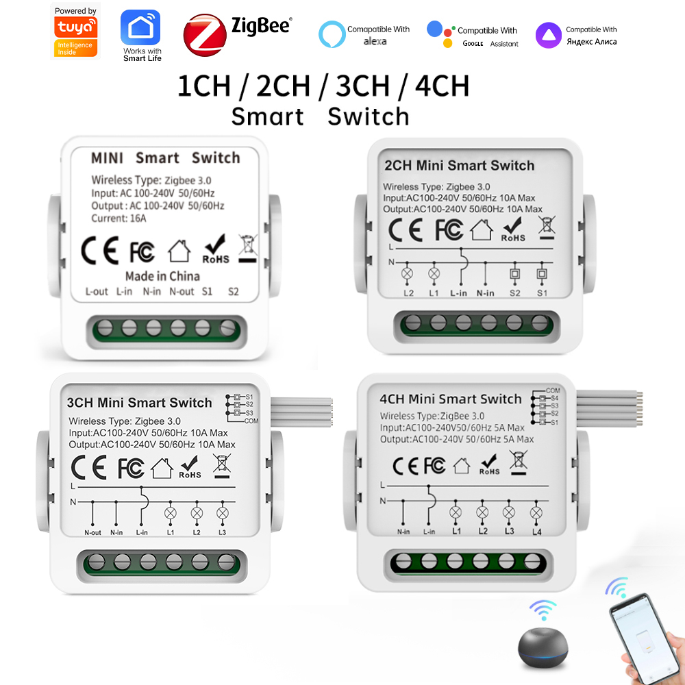 Smart Home Z Wave - Interruptor inteligente Tuya Zigbee 3.0 de