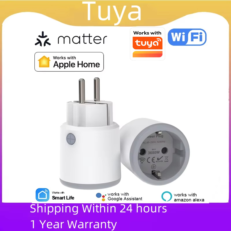Smart Home Nas - Enchufe Inteligente TUYA Matter Wi-Fi de