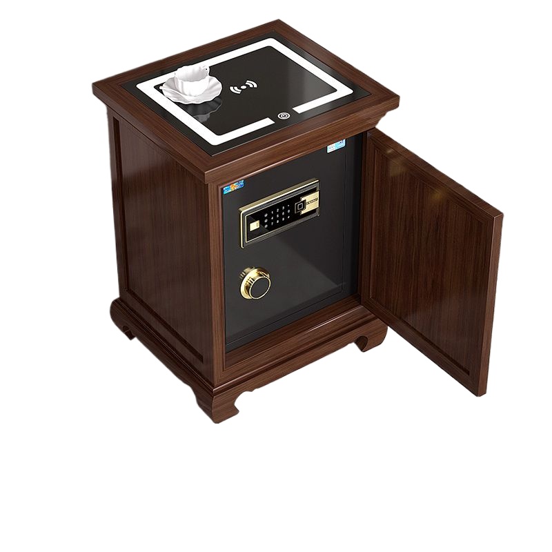 Smart Night Light - Caja fuerte de madera maciza con