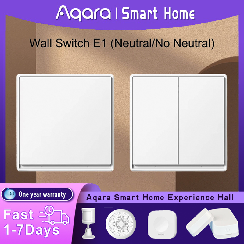 Smart Home Zestaw - Aqara-interruptor de pared Original, versión E1,