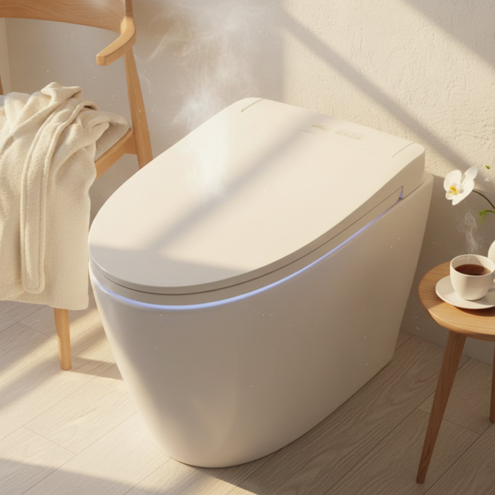 Smart Night Light - Inodoro Inteligente con Bidé Multifunción, Asiento