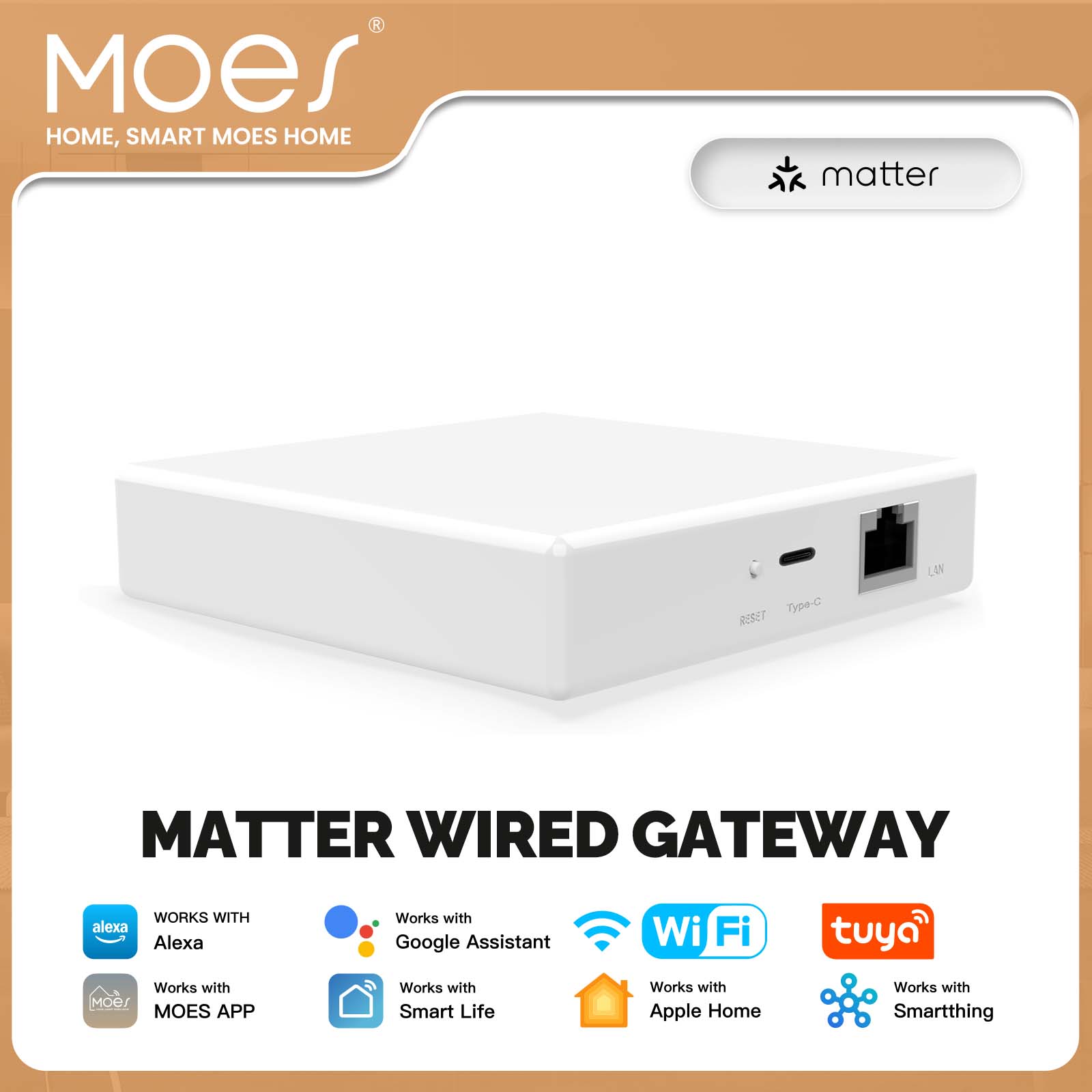 Smart Home Hub Ikea - MOES Tuya ZigBee Matter Thread Gateway