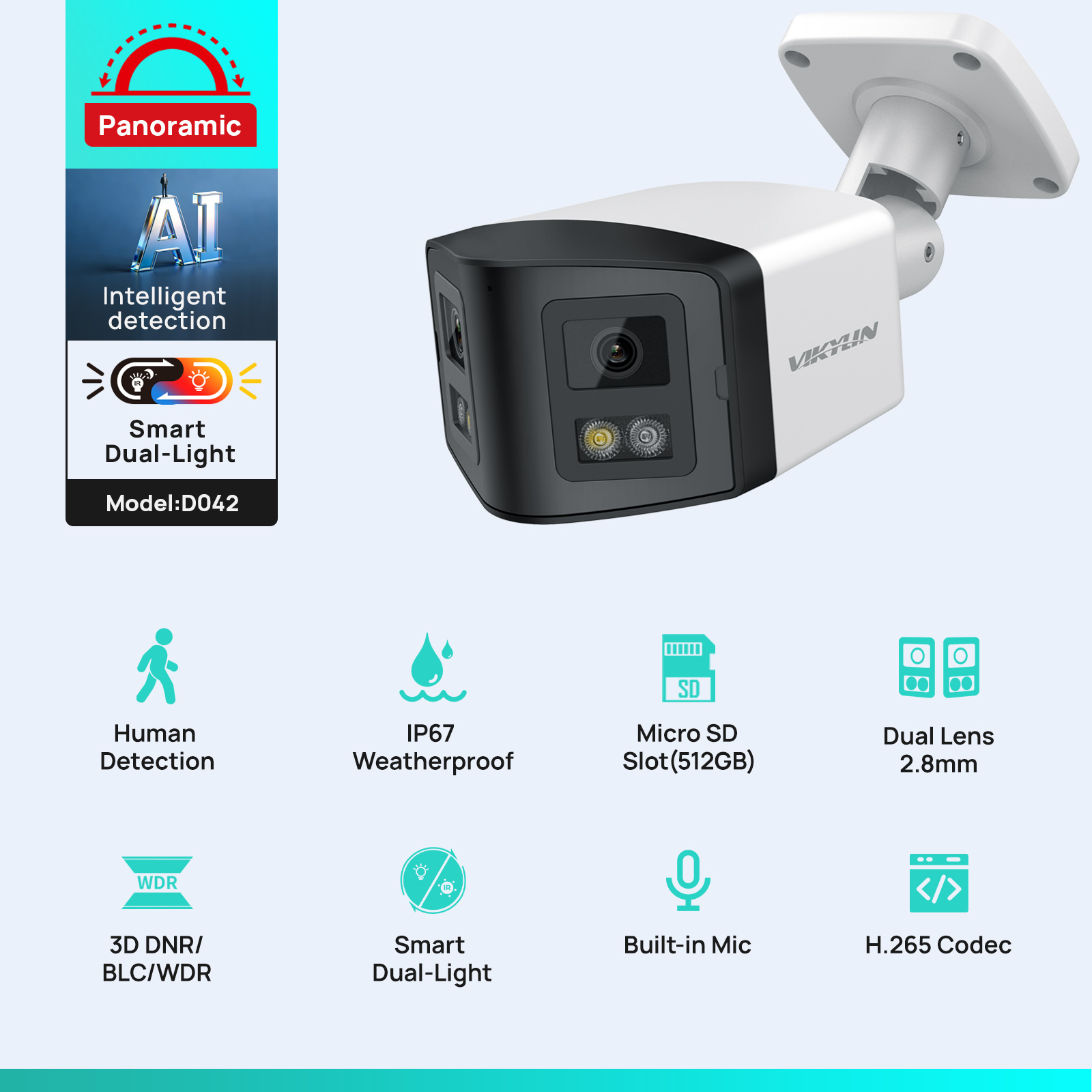VIKYLIN 170 °   Cámara IP de s - Smart Home Nas reseña y precio