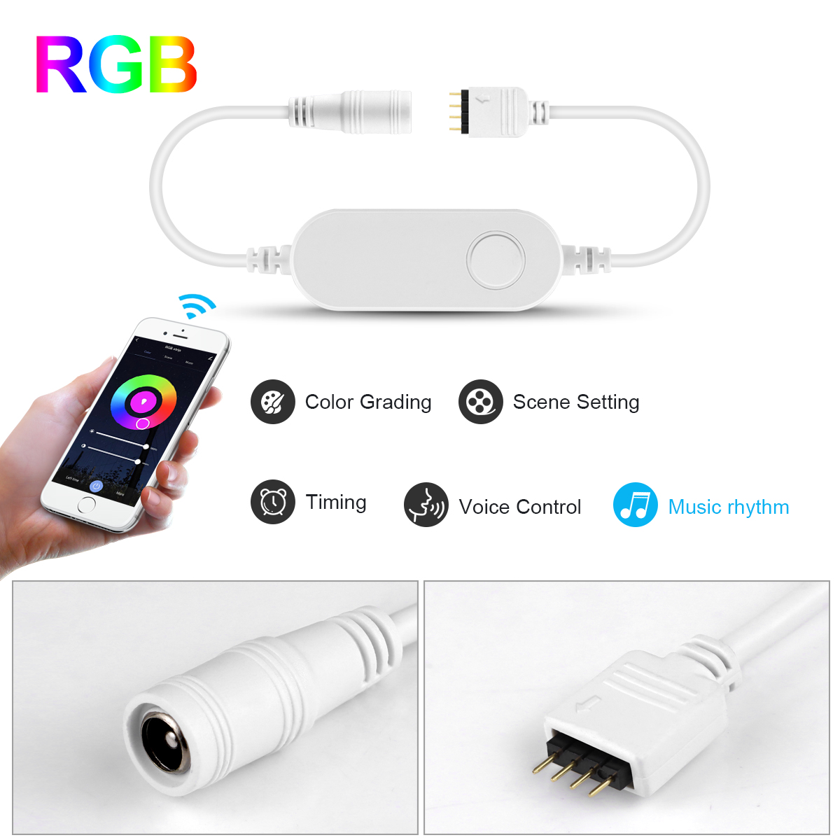 Controlador de tira LED RGB, c - Smart Power Strip reseña y precio