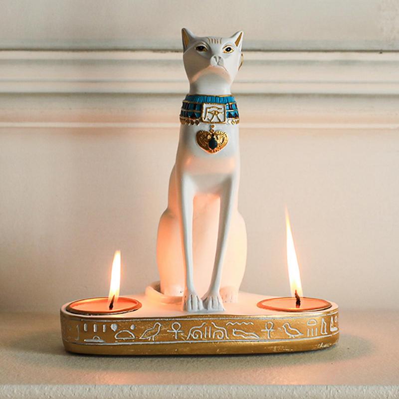 Candelabro de gato egipcio, es - Smart Home Decor reseña y precio