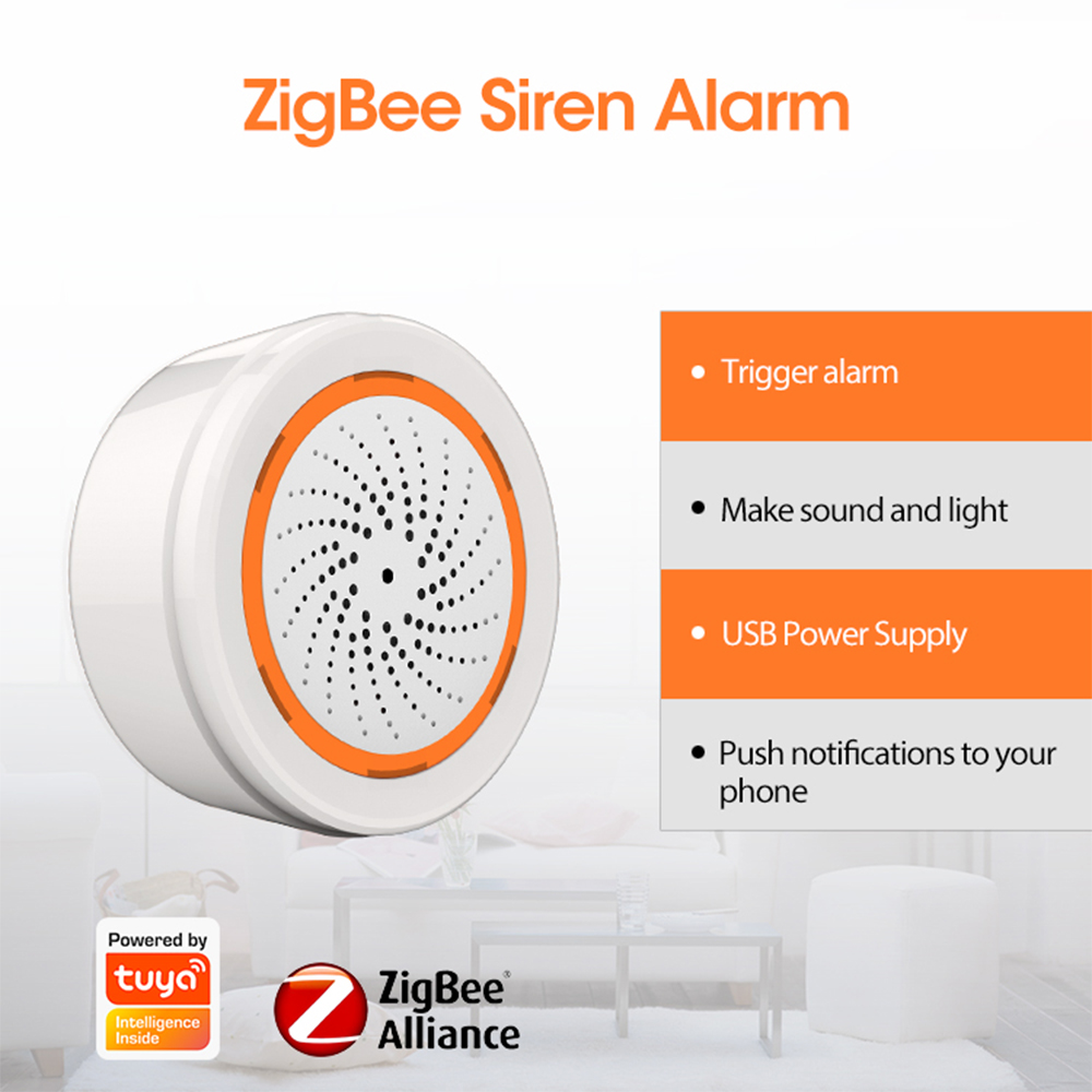 Coolcam-alarma de sirena intel - Smart Home Nas reseña y precio