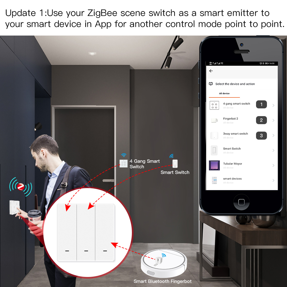 MOES-interruptor de escena Tuy - Smart Home Z Wave reseña y precio