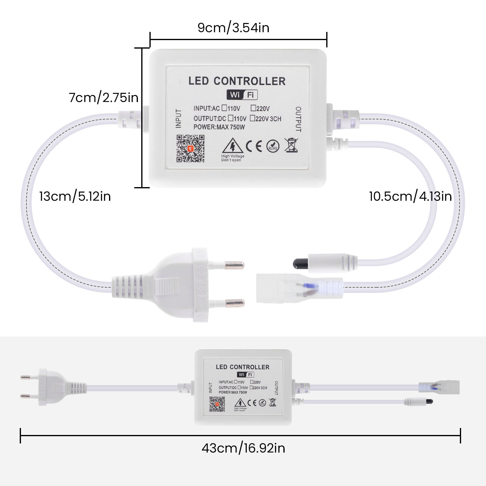 Atenuador LED Tuya WIFI para t - Smart Power Strip reseña y precio