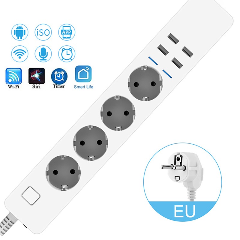 Enchufe Inteligente WIFI con 4 - Smart Power Strip reseña y precio