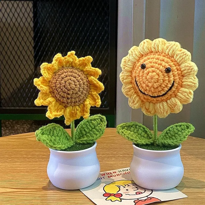 Ramo de girasol de ganchillo d - Smart Home Decor reseña y precio