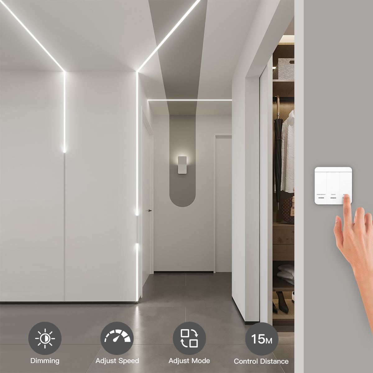 Tira de luces LED direccionabl - Smart Home Decor reseña y precio