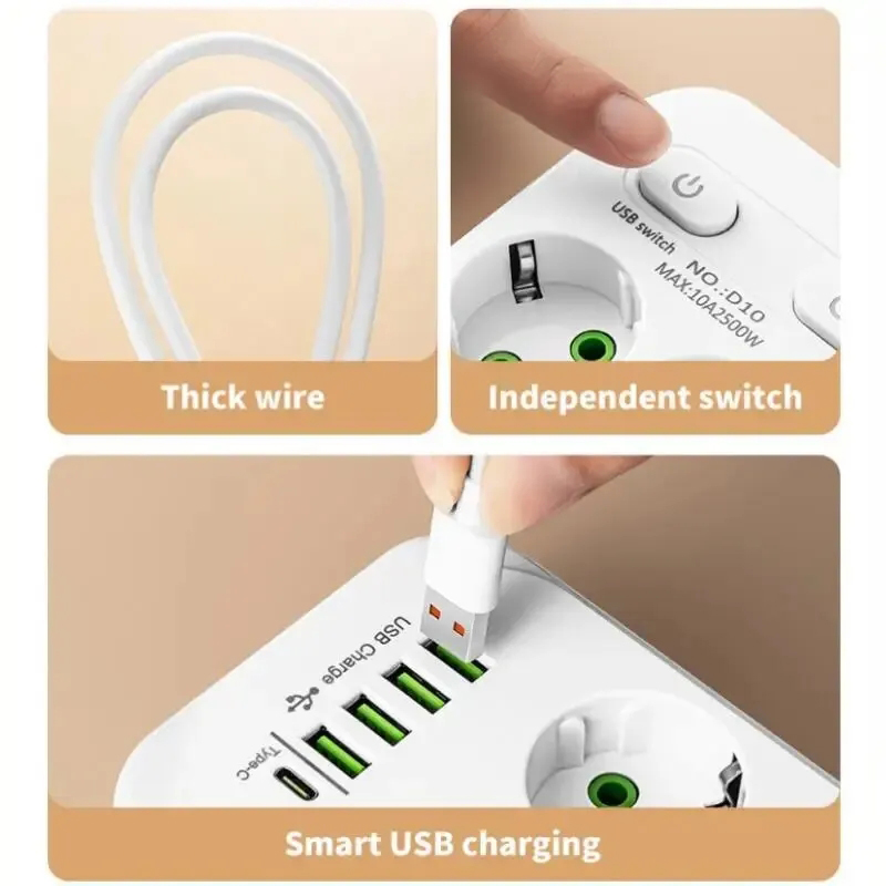 Enchufe eléctrico de 2M, enchu - Smart Power Strip reseña y precio