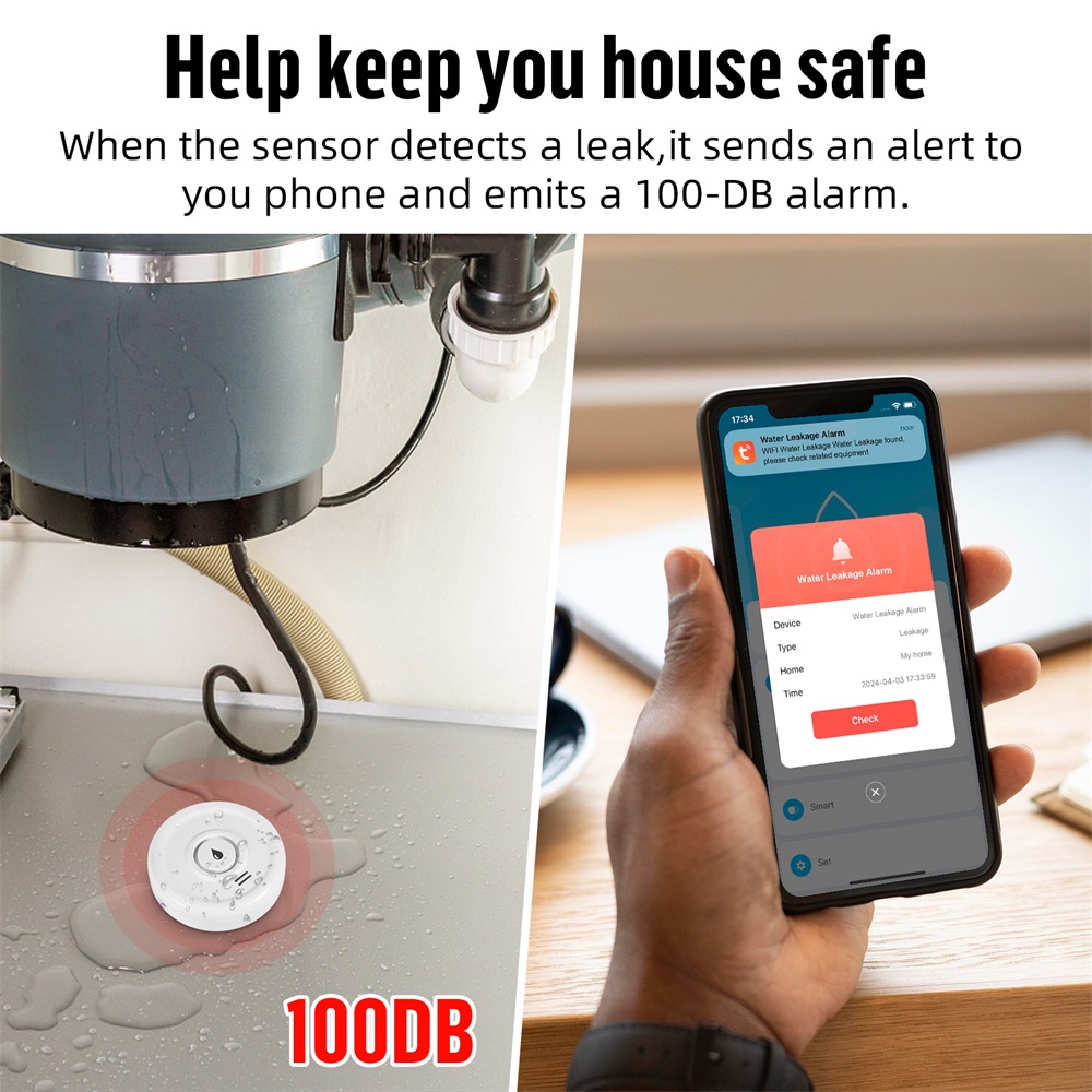 Fuers-Detector de fugas de agu - Smart Home Ecosystems reseña y precio