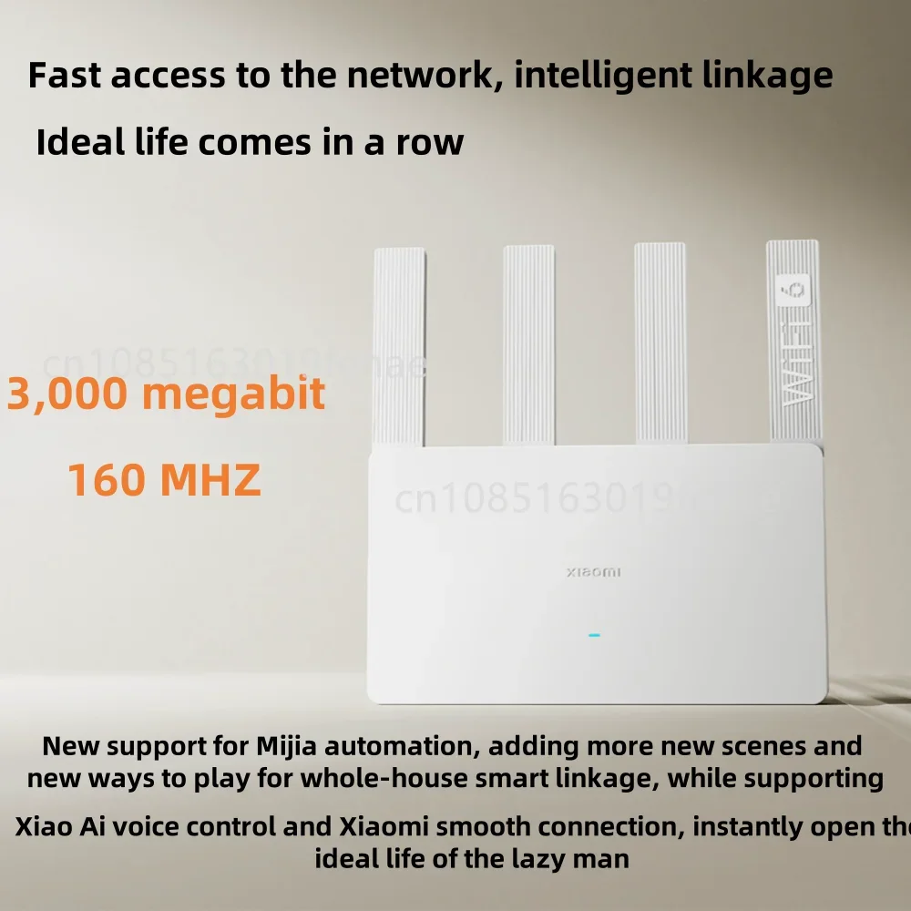 Router WiFi 6 Xiaomi AX3000E,  - Smart Home Zestaw reseña y precio