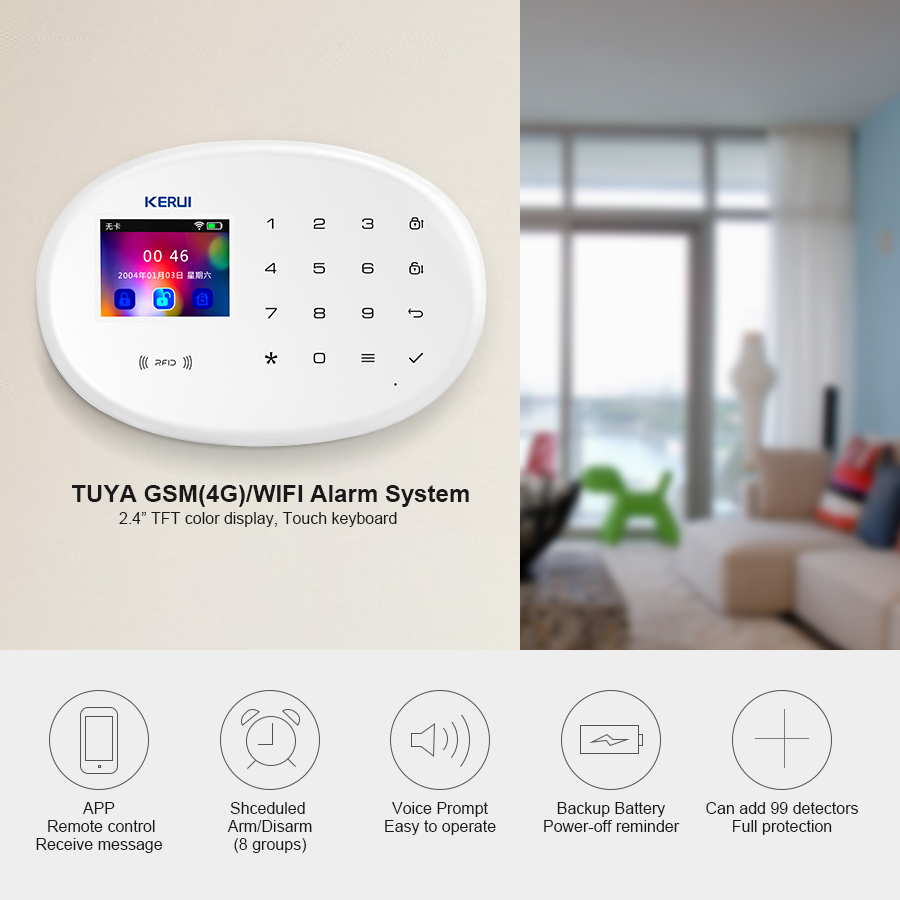 KERUI W202 WIFI GSM sistema de - Smart Home Ecosystems reseña y precio