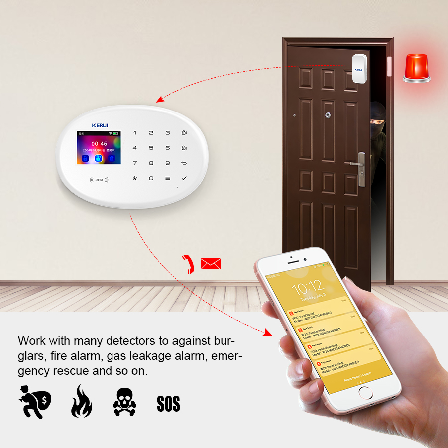 KERUI W202 WIFI GSM sistema de - Smart Home Ecosystems reseña y precio
