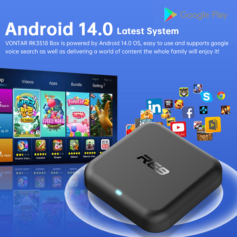 Android 14 TV Box R69-1, Wifi  - Smart Home Youtube reseña y precio
