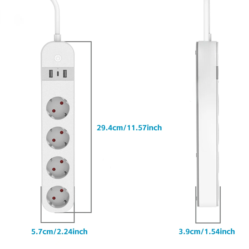 Enchufe Inteligente WiFi BORUI - Smart Power Strip reseña y precio