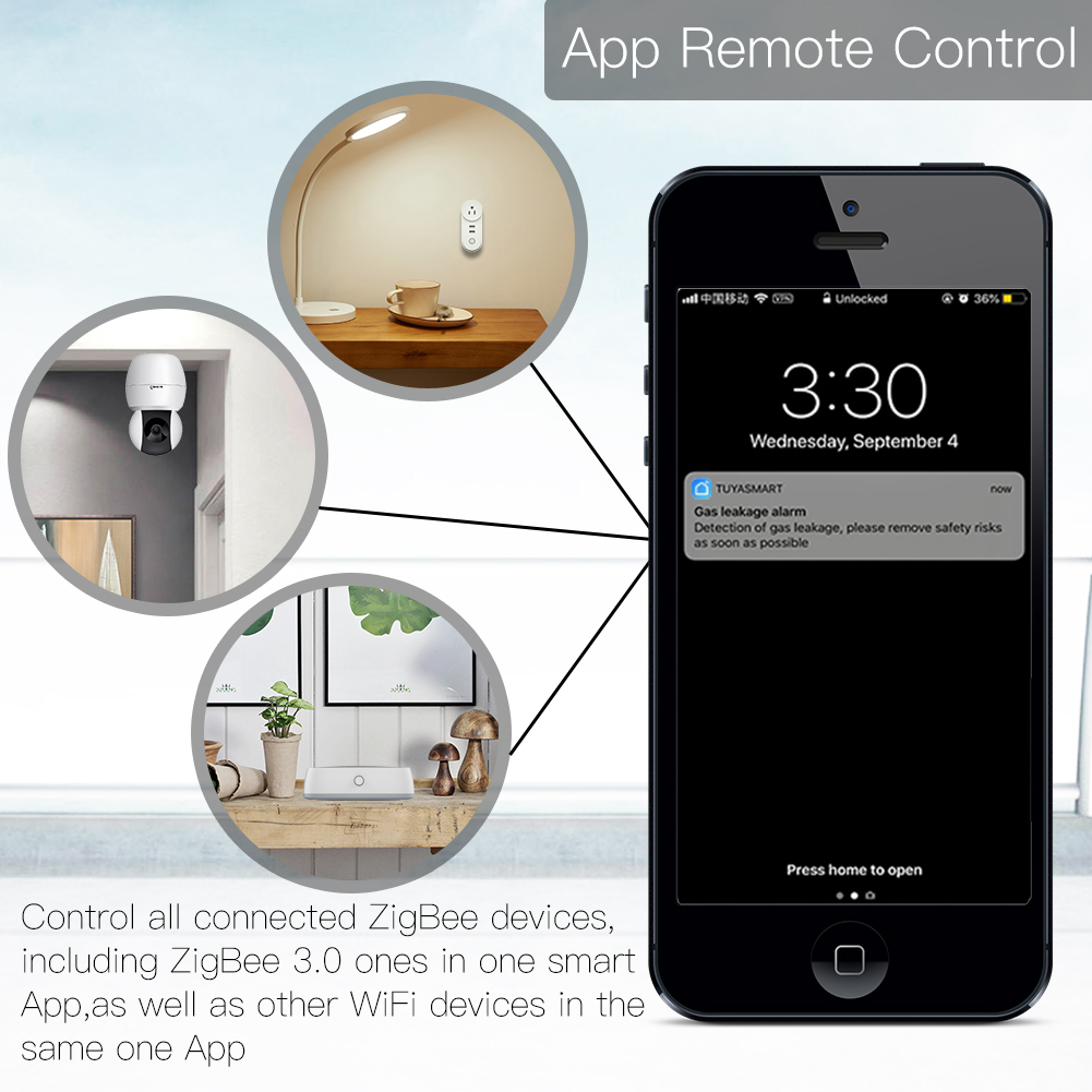 MOES Tuya ZigBee Hub de enlace - Smart Home Hub Xiaomi reseña y precio